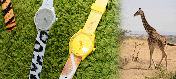 【人間も動物もハッピーになれる時計が登場！】デザインの主役は今、危機にある野生生物たち。売上の一部が自然保護団体に寄付される！